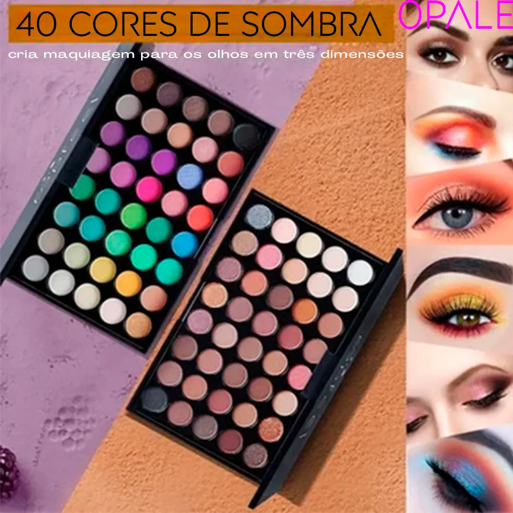 Paletas de Sombras Fosca Glitter - Profissional